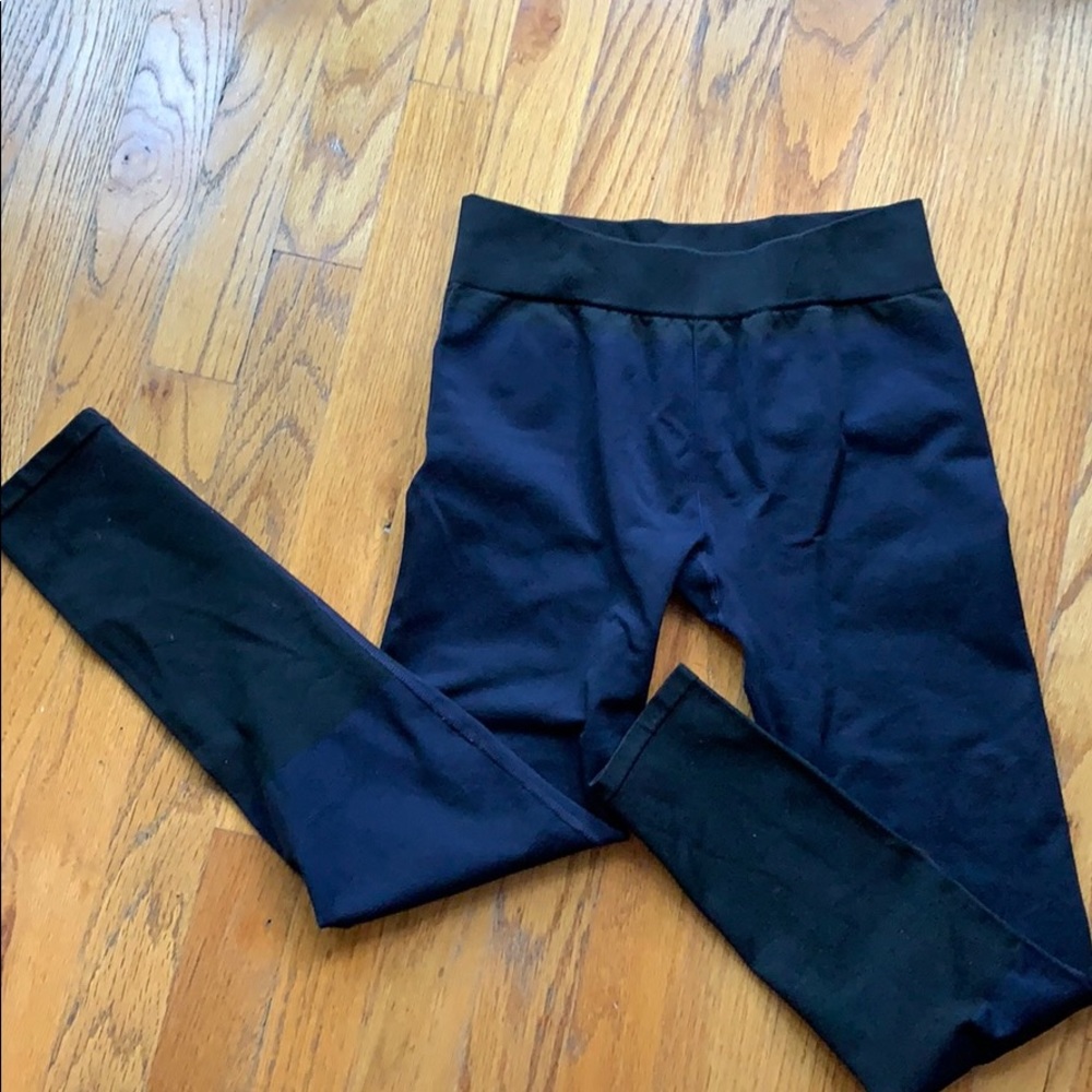 lululemon Black/Blue Color Block Leggings
